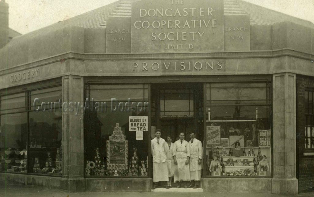 Loaned from Alan Dodson,Co-op at top of Village,Believed to be 1928?,now SPAR 